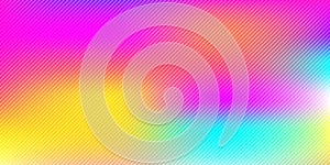 Abstract colorful rainbow blurred background with diagonal lines pattern texture