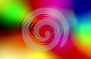 Abstract colorful Rainbow water ripple background.