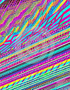 abstract colorful retro background with stripes and lines