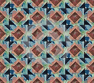 Abstract colorful  seamless pattern work