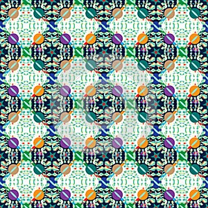 Abstract colorful seamless vector background pattern