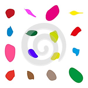 Abstract colorful shapes pattern. Modern art and design. Vector illustration. EPS 10.