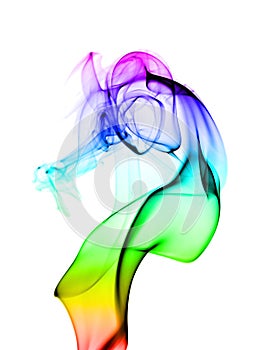 Abstract colorful smoke