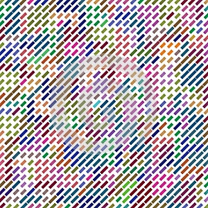 Abstract Colorful Spectrum Brick Line Style Modern Fabric Background Pattern Texture