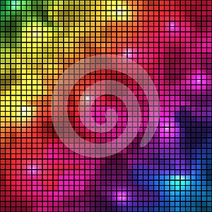 Abstract colorful spectrum mosaic