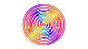 Abstract colorful spiral pattern, vibrant psychedelic art, dynamic geometric design, vector design Generative AI