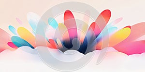 Abstract colorful splash gradient vibrant design background