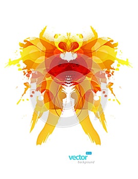 Abstract colorful splash illustration