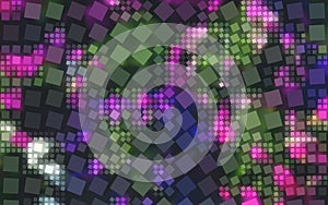 Abstract colorful square generated background wallpaper