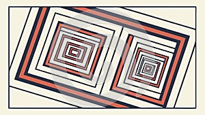 Abstract Colorful Square Geometric Pattern, vector design Generative AI