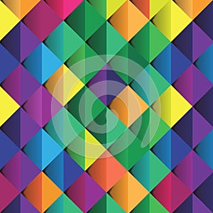 Abstract colorful squared background design vector