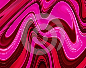 Abstract Colorful Swirl and Liquefy Design on black Background,
