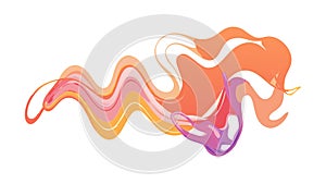 Abstract Colorful Swirl Pattern, Dynamic Artistic Background, vector design Generative AI