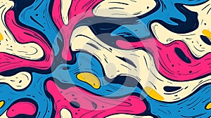 Abstract Colorful Swirls Background Pattern Texture Design