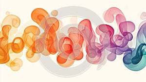 Abstract colorful swirls creating a dynamic and fluid visual effect