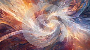 Abstract Colorful Swirls in Dynamic Motion Background