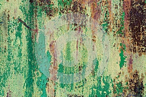 Abstract colorful texture background with old green paint