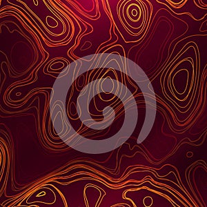 Abstract colorful topographic background with colored liquid wavy lines.