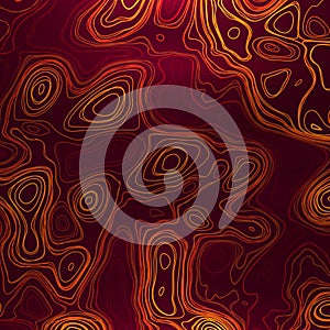 Abstract colorful topographic background with colored liquid wavy lines.