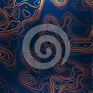 Abstract colorful topographic background with colored liquid wavy lines.