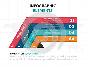 Abstract colorful triangle business timeline Infographics