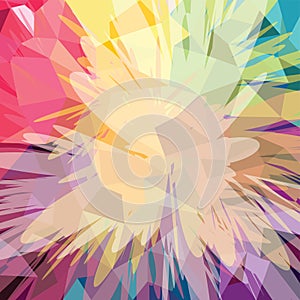 Abstract colorful triangle geometrical background