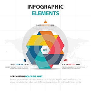 Abstract colorful triangle label business timeline Infographics elements, presentation template flat design vector illustration