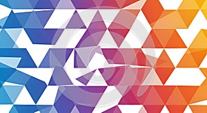 Abstract Colorful Triangle Pattern