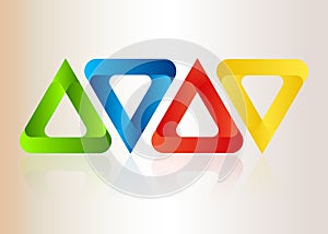 Abstract colorful triangles