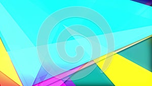 Abstract colorful triangles background loop