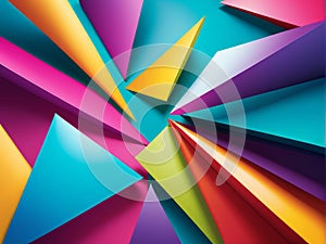 abstract colorful triangles background vector