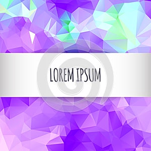 Abstract Colorful Triangles Background. Vector