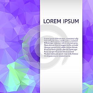 Abstract Colorful Triangles Background. Vector