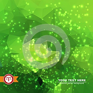 Abstract Colorful Triangles Background. Vector