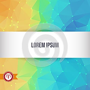 Abstract Colorful Triangles Background. Vector