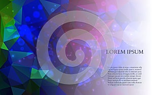 Abstract Colorful Triangles Background. Vector