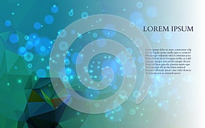 Abstract Colorful Triangles Background. Vector