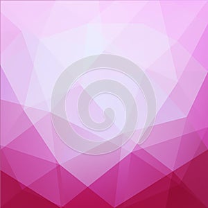 Abstract pink geometric background with triangular pattern