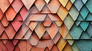 Abstract Colorful Triangular Pattern Texture Design