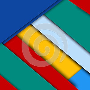 Abstract Colorful triangular shadows and striped background photo