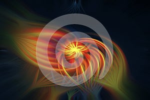 Abstract colorful twirl effect background