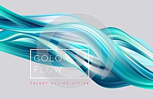 Abstract colorful vector background, color flow liquid wave for design brochure, website, flyer.