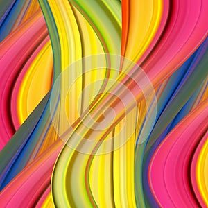 Abstract colorful vector background, color flow liquid wave for design brochure, website, flyer. Stream fluid. Acrylic paint. EPS