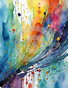 Abstract colorful watercolor background