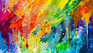 Abstract colorful watercolor background