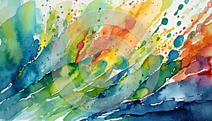 Abstract colorful watercolor background