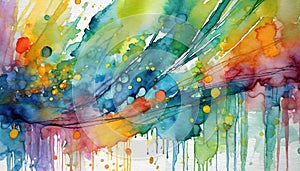 Abstract colorful watercolor background