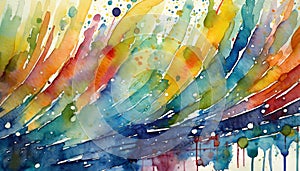 Abstract colorful watercolor background