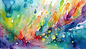 Abstract colorful watercolor background