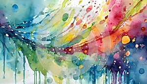 Abstract colorful watercolor background